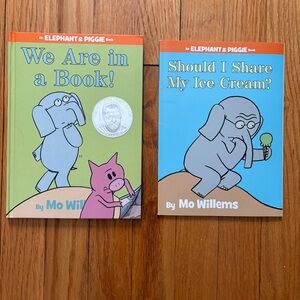 Mo Willems Elephant & Piggie 2-Book Lot Early Reader (HC/PB) – Funny Kids Set
